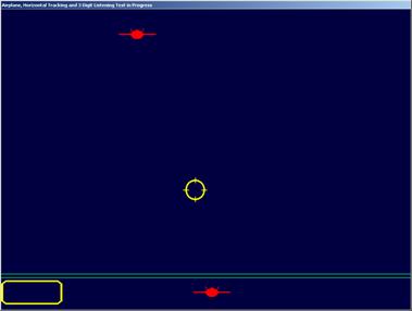 Airplane Tracking, Horizontal Tracking, and 3 Digit and 5-Digit Listening Test